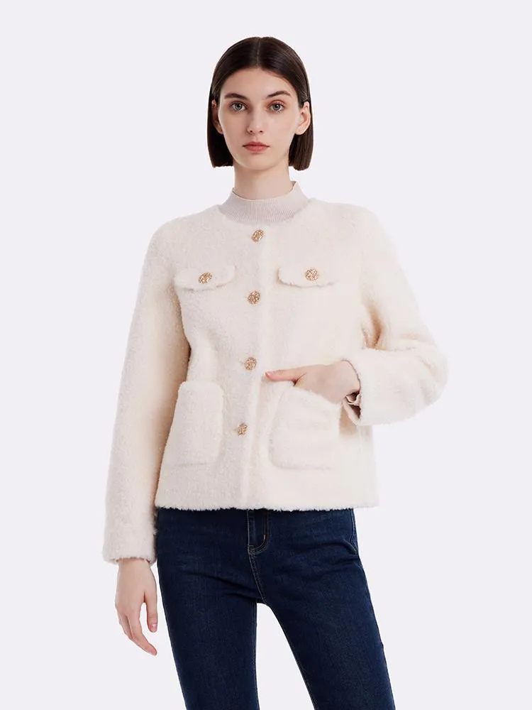 Lamb Wool Crop Coat