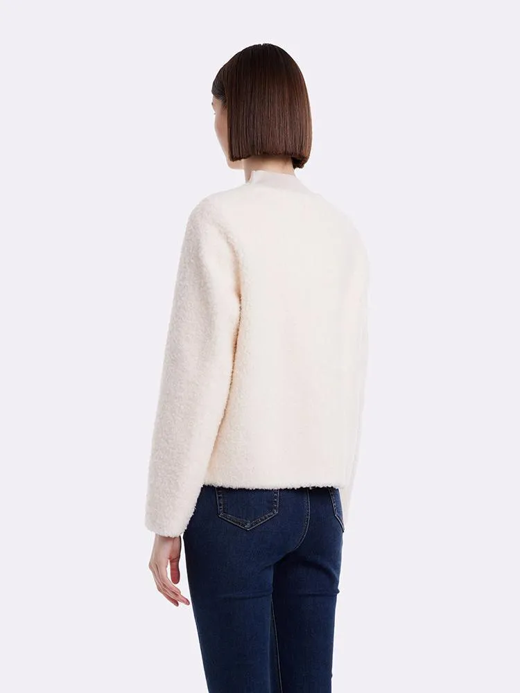 Lamb Wool Crop Coat