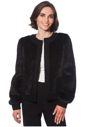 Linda Richards Genuine Danish Mink Jacket MK-306 | Black