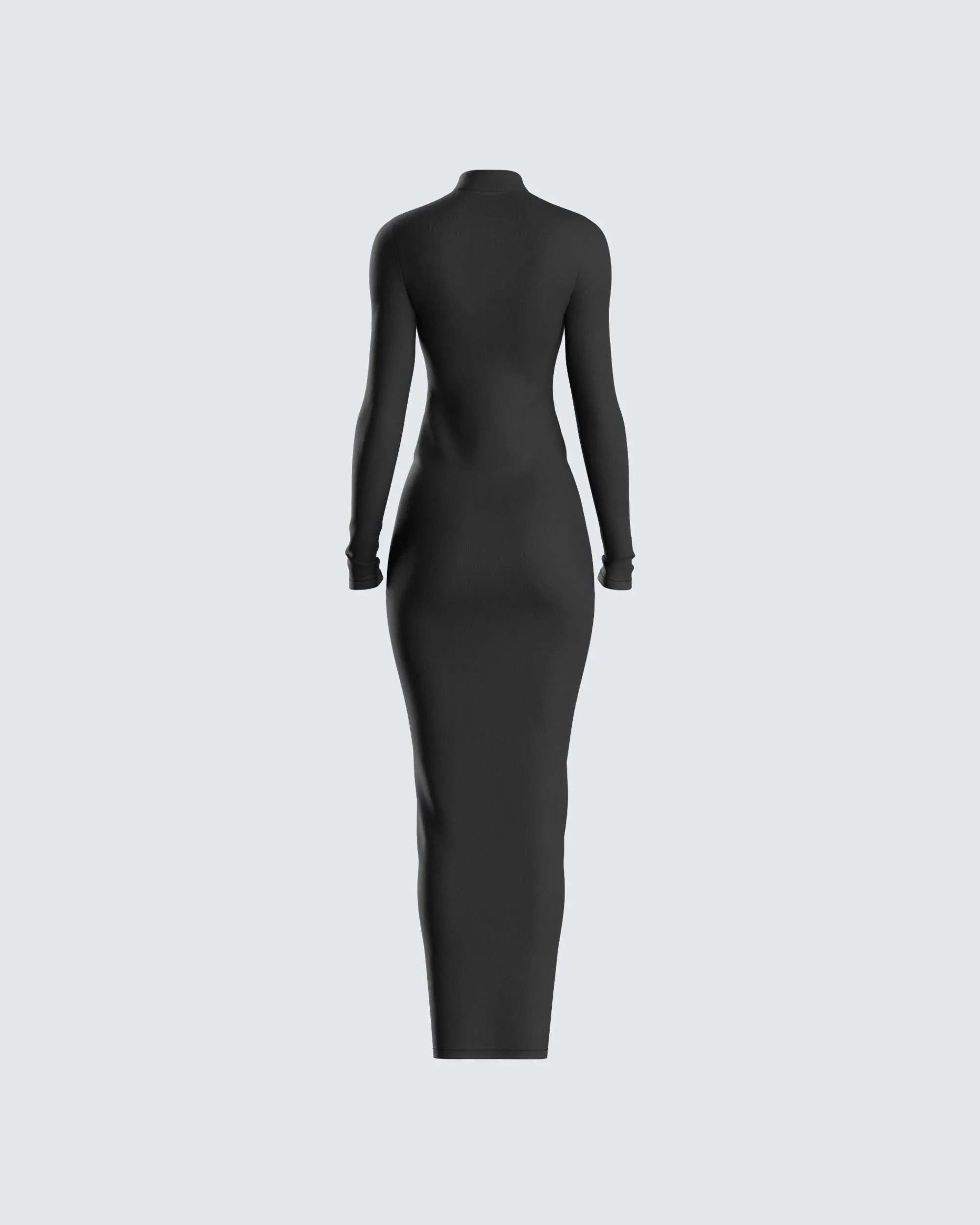 Lola Black Bodycon Maxi Dress