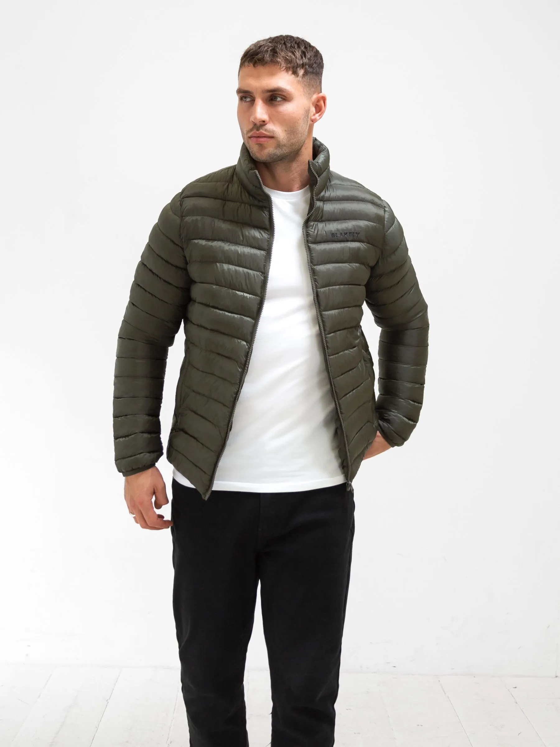 Lucas Lightweight Puffer Jacket - Dark Green