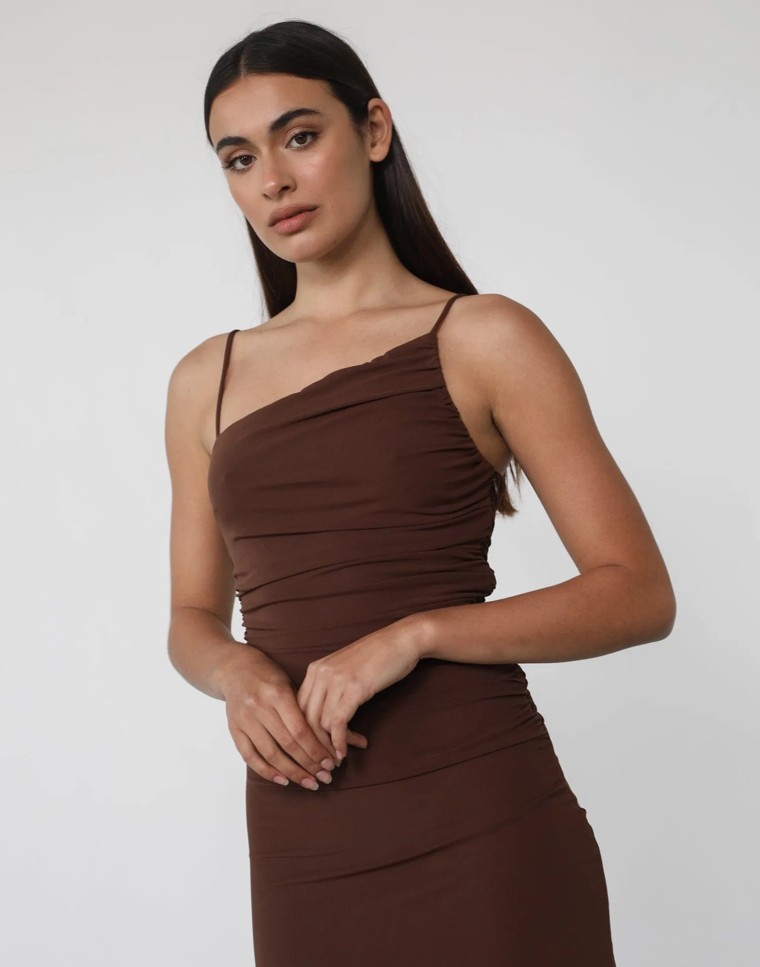 Luciana Maxi Dress (Brown)