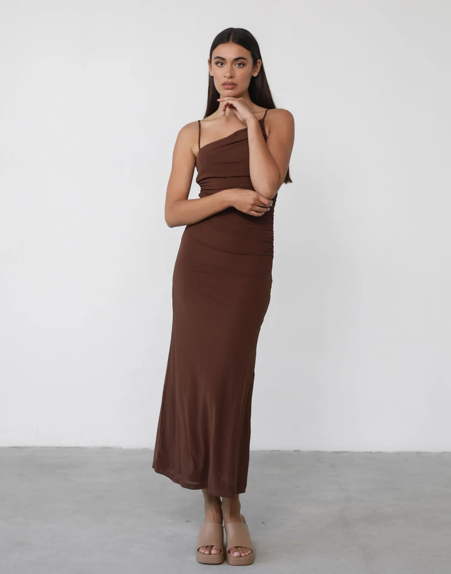 Luciana Maxi Dress (Brown)