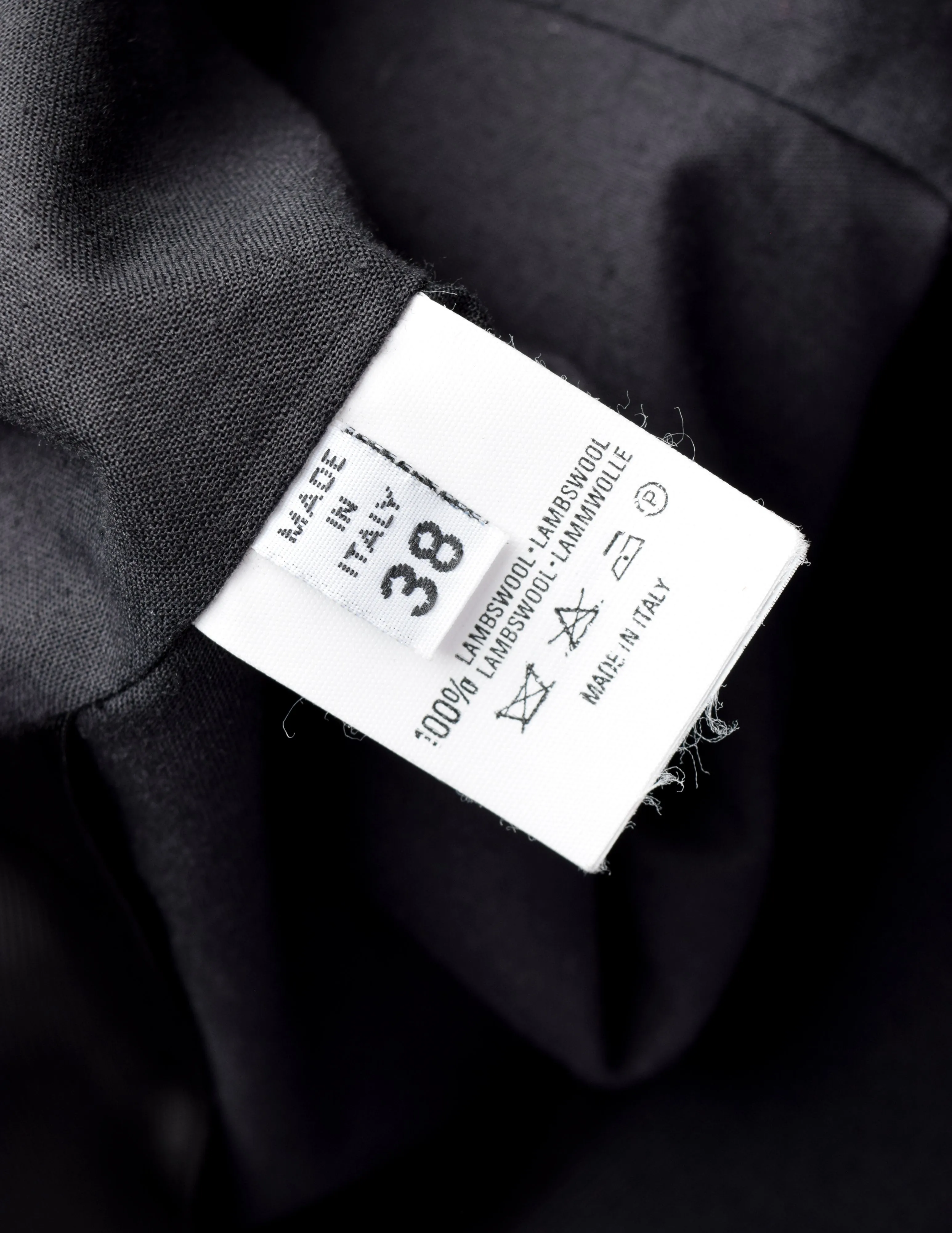 Maison Martin Margiela Vintage AW 1998 Flat Pattern Off-Set Sleeve Black Wool Blazer Jacket