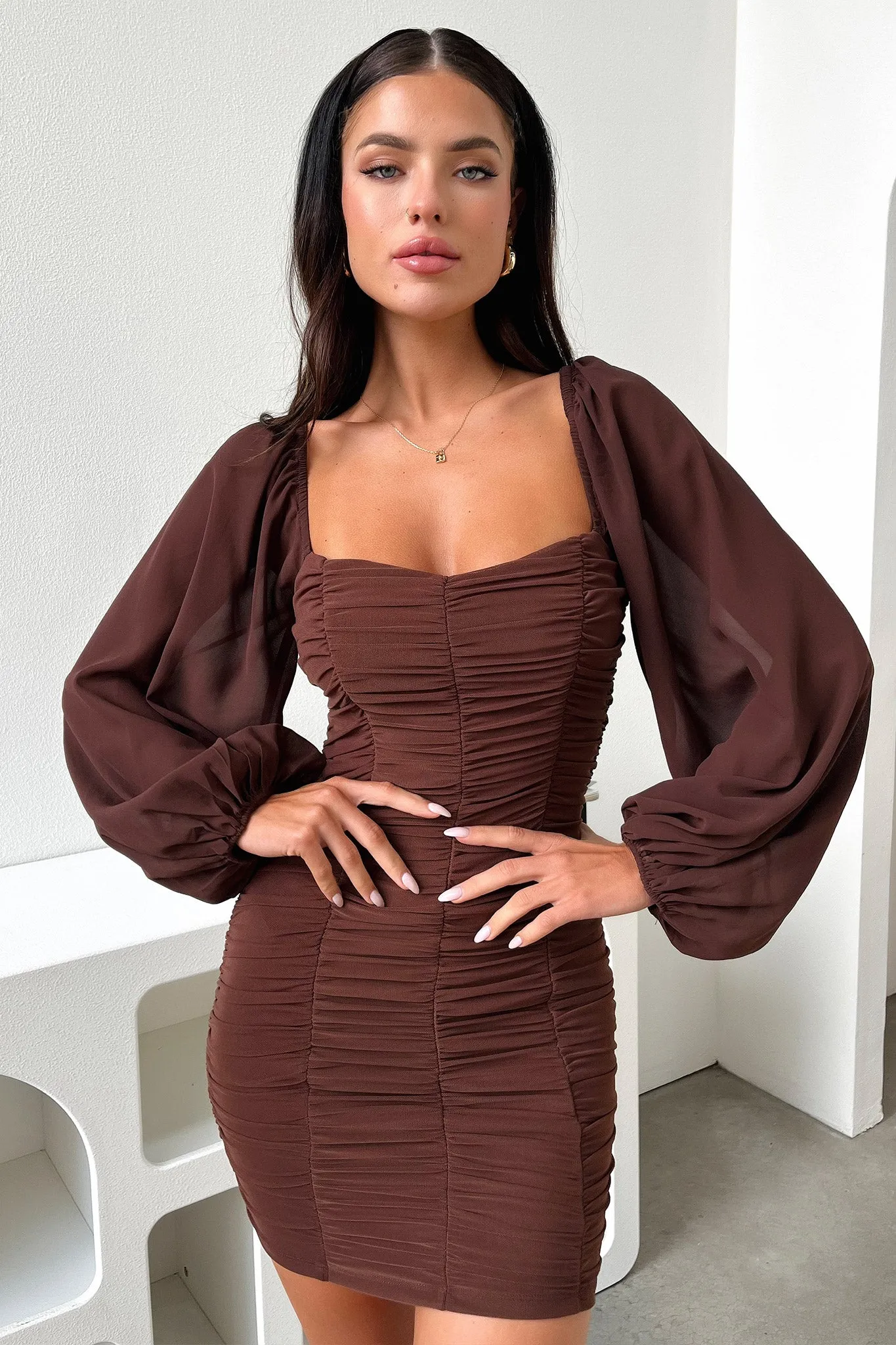 Martini Dress - Brown