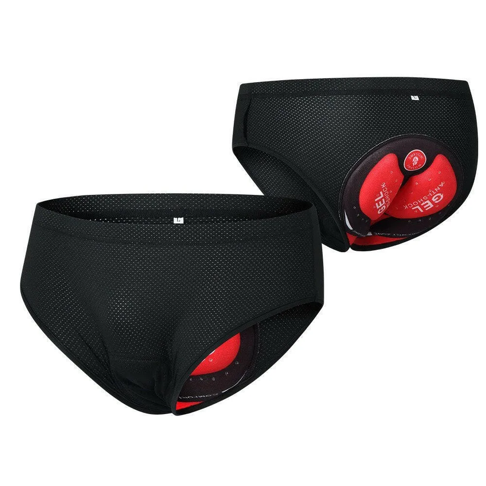 Men Bike Underwear Breathable Padded Bicycle Briefs Cycling Underwear Shorts