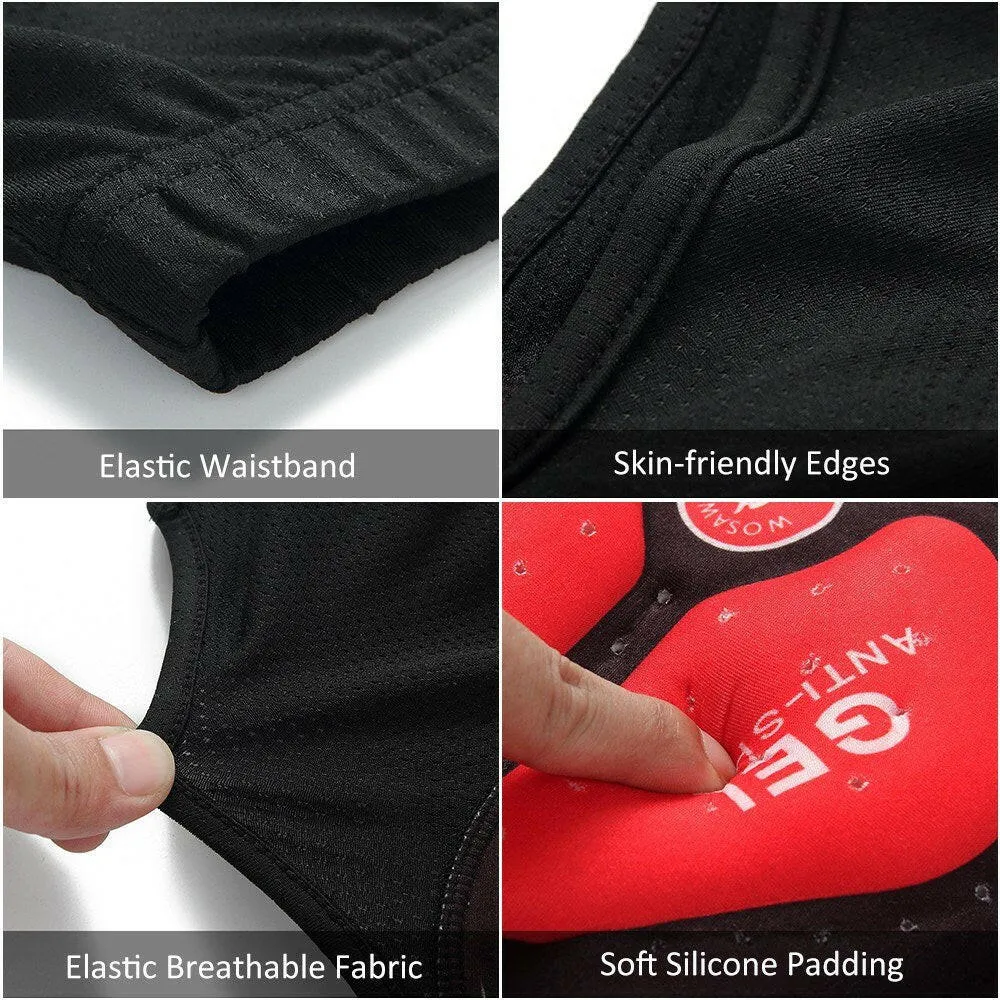 Men Bike Underwear Breathable Padded Bicycle Briefs Cycling Underwear Shorts