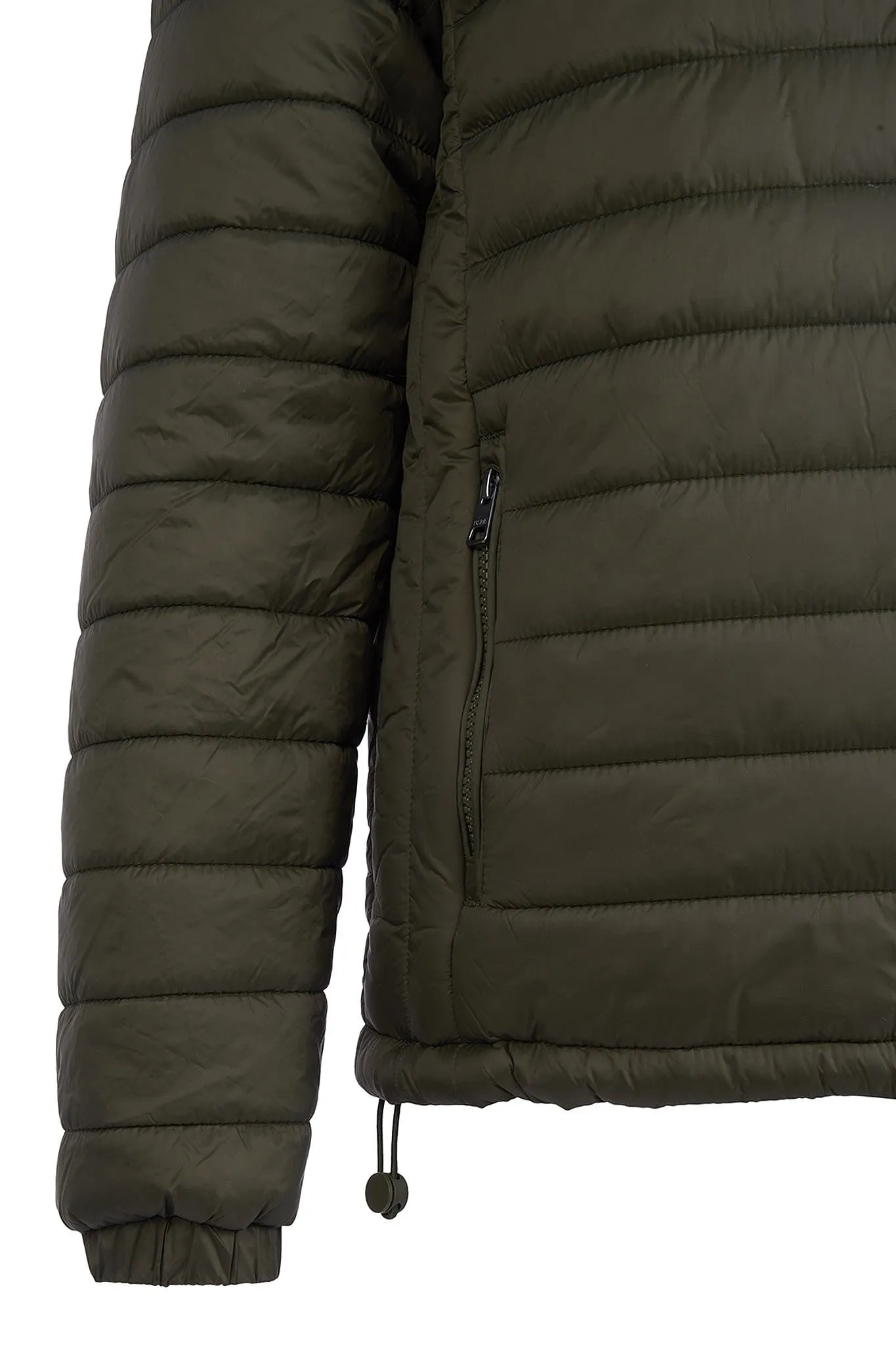 Mens Lightweight Puffer Jacket in Army Green