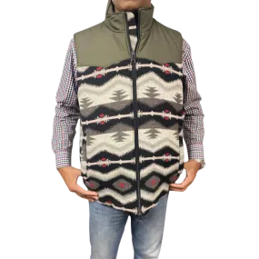 Montana Co Men's Western Aztec Puffer Vest