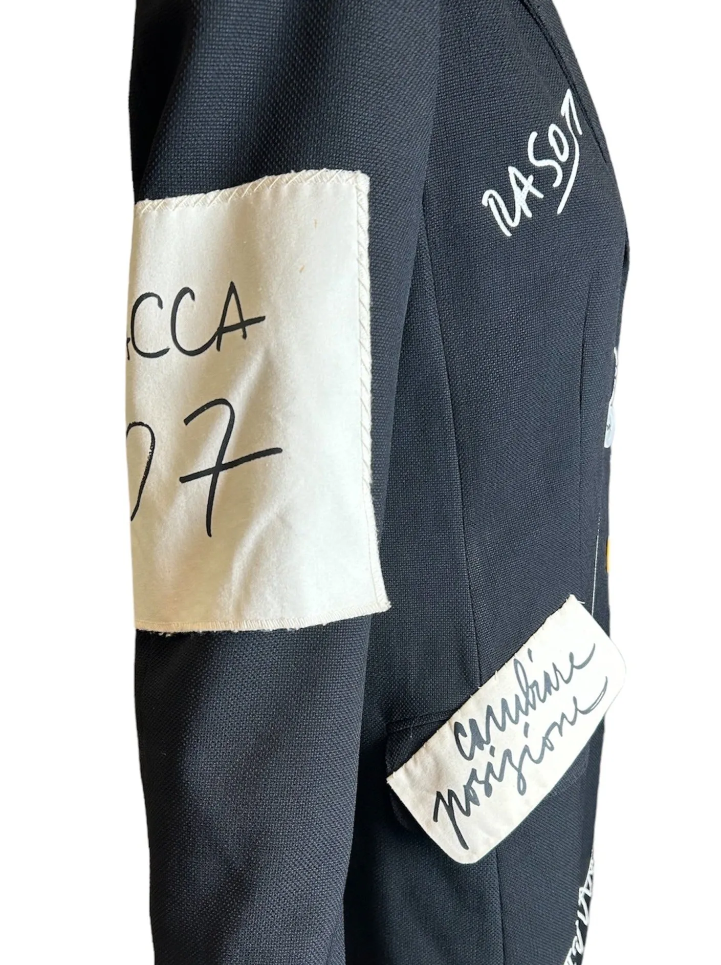 MOSCHINO Couture Whimsically Notated Designer's Coat