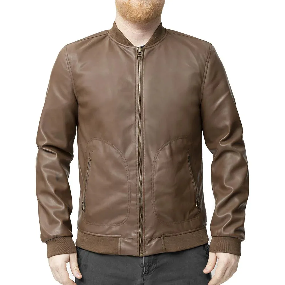 Myles Mens Vegan Faux Leather Jacket