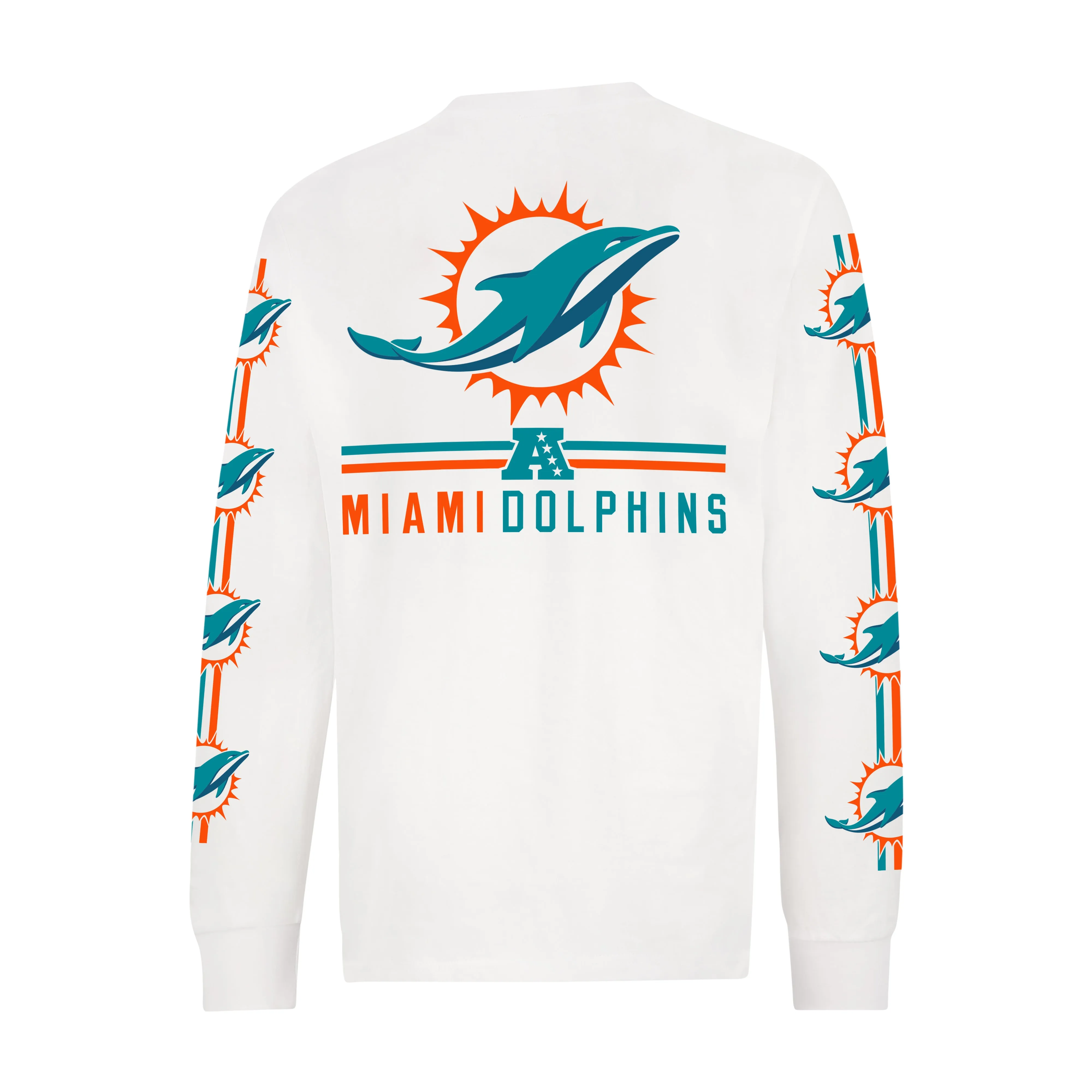 NFL Official Adults Super Soft Supreme Long Sleeve T-Shirt - Unisex|Miami Dolphins