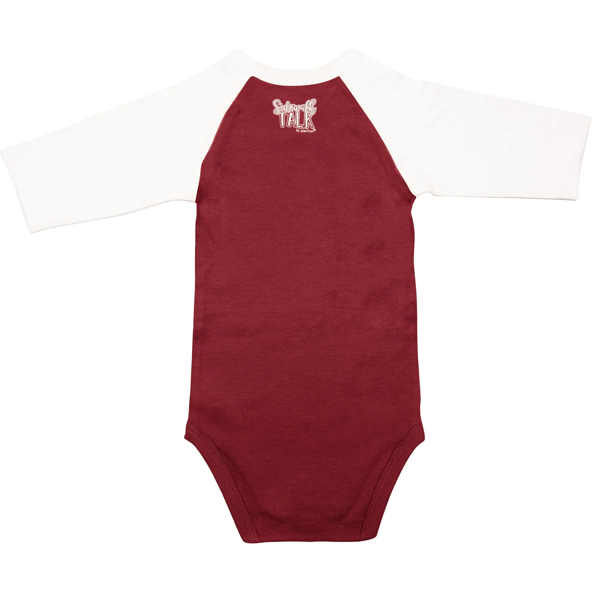 Not Allowed 3/4 Length Sleeve Maroon Onesie