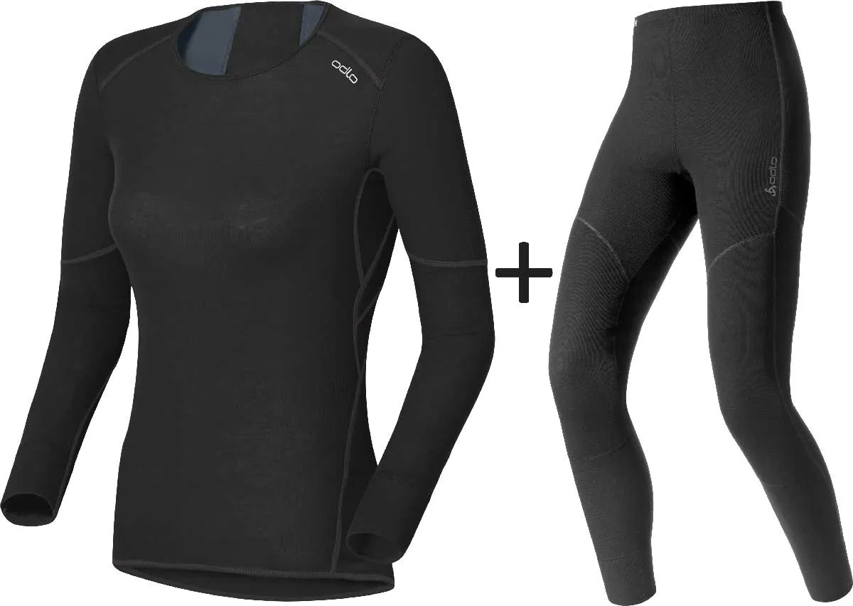 ODLO Women's Active Extra Warm Eco Crew Neck COMBO