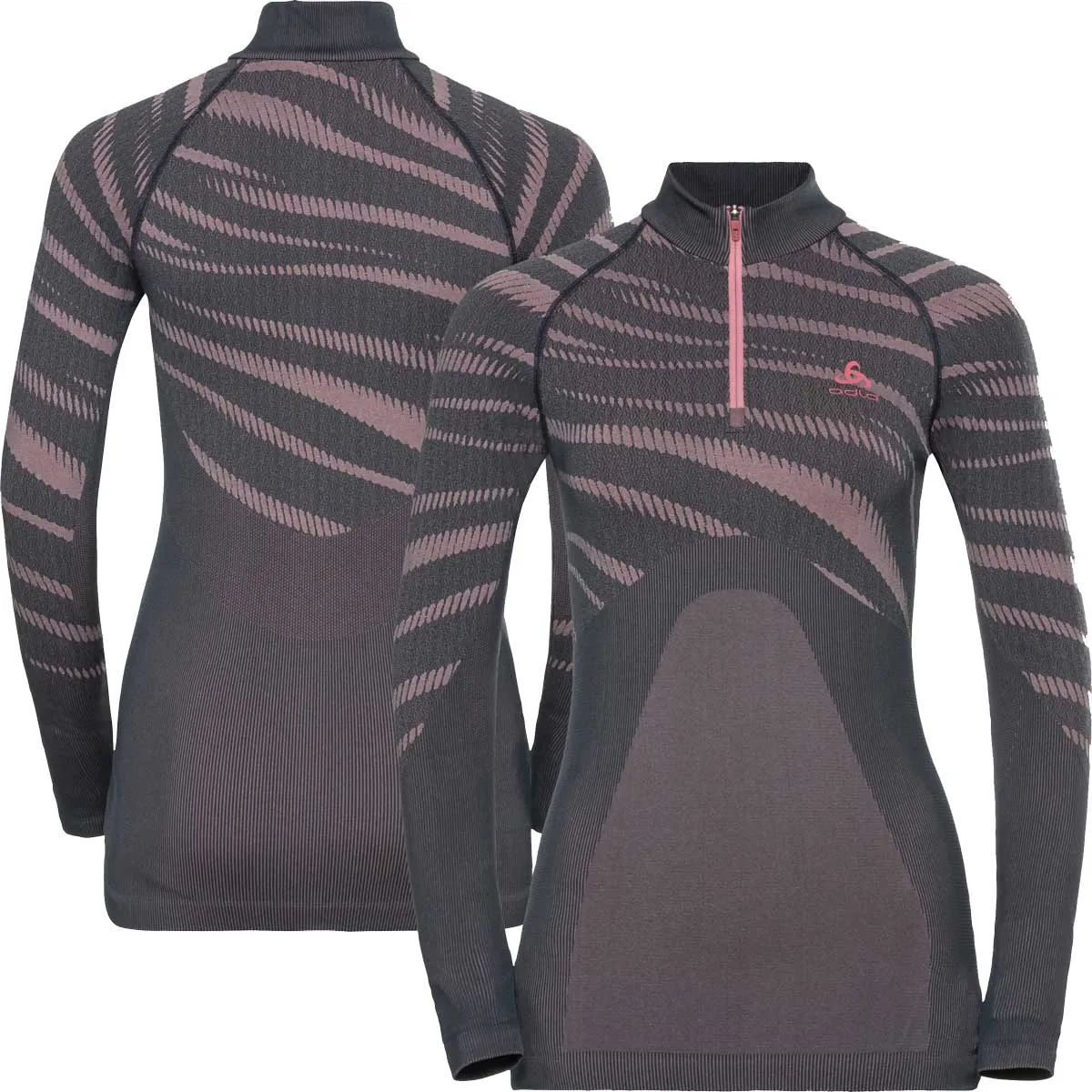 ODLO Women's Blackcomb Eco Warm Long Sleeve Half Zip Base Layer