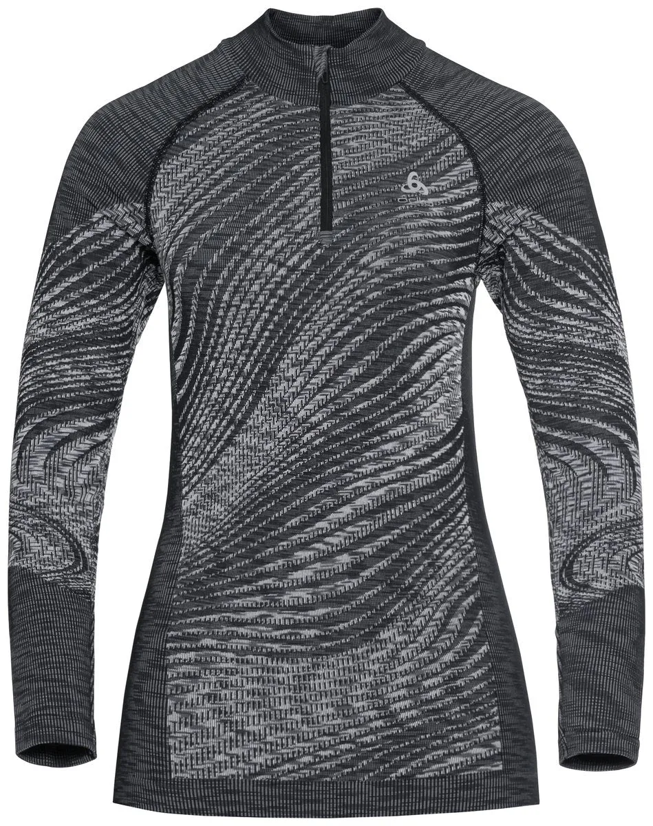 ODLO Women's Blackcomb Eco Warm Long Sleeve Half Zip Base Layer