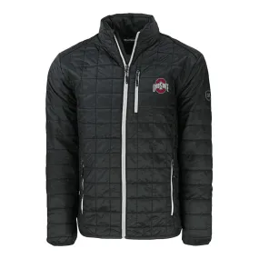 Ohio State Buckeyes Cutter & Buck Rainier PrimaLoft Eco Insulated Black Full Zip Jacket