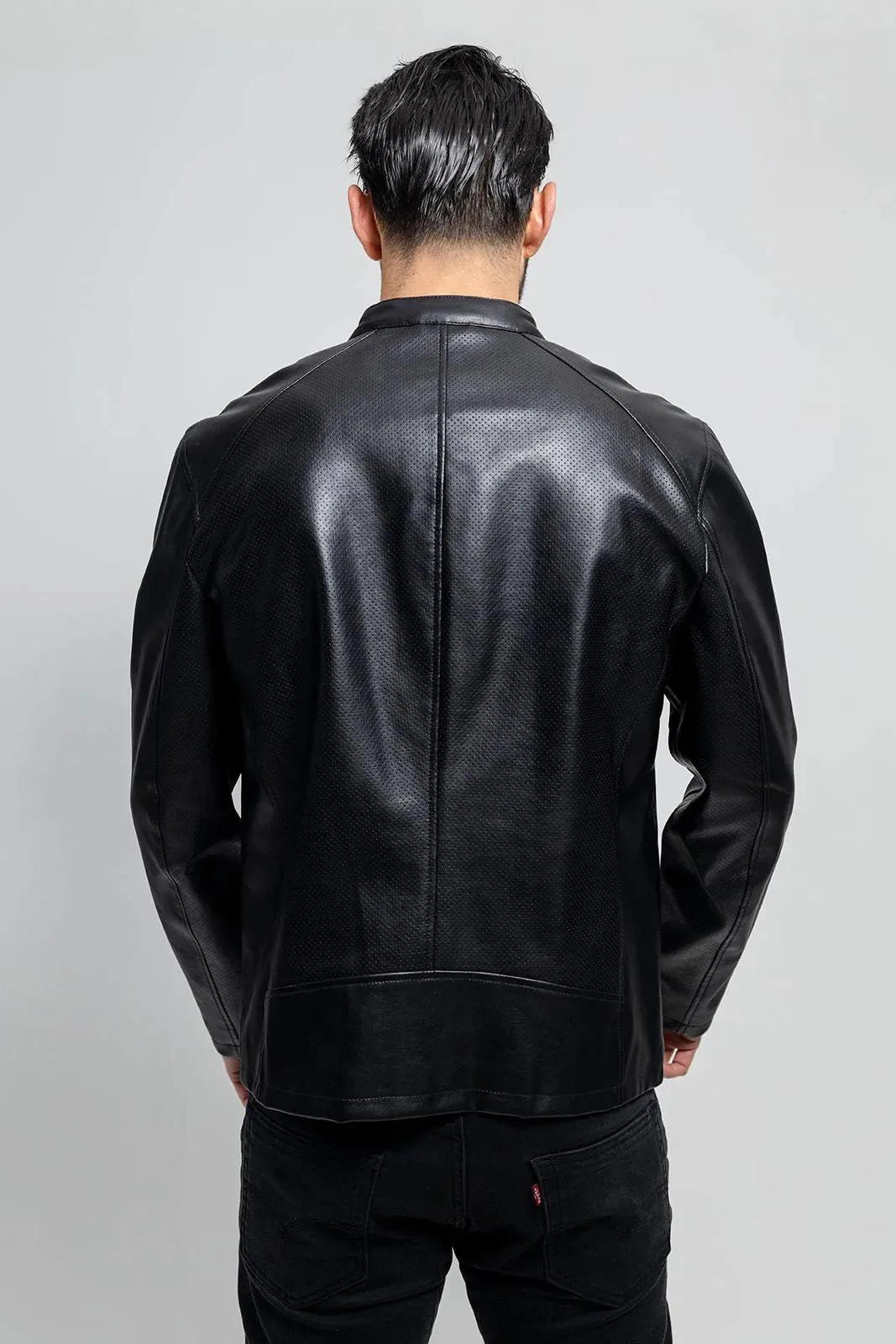 Oliver Mens Vegan Faux Leather Jacket