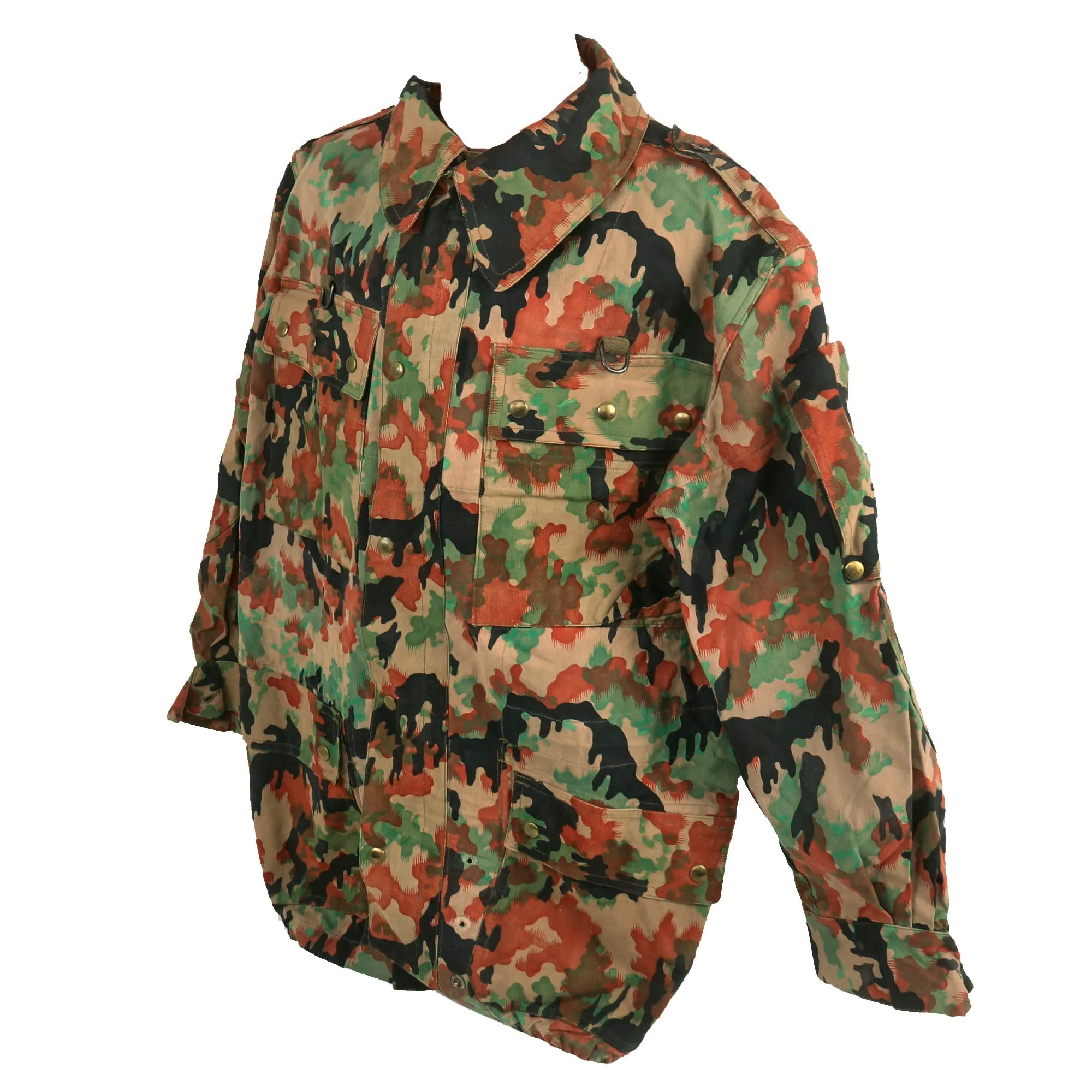 Original Belgian Early Cold War Era 1950s Experimental Leibermuster Camouflage Jacket - WWII German Designed Camouflage