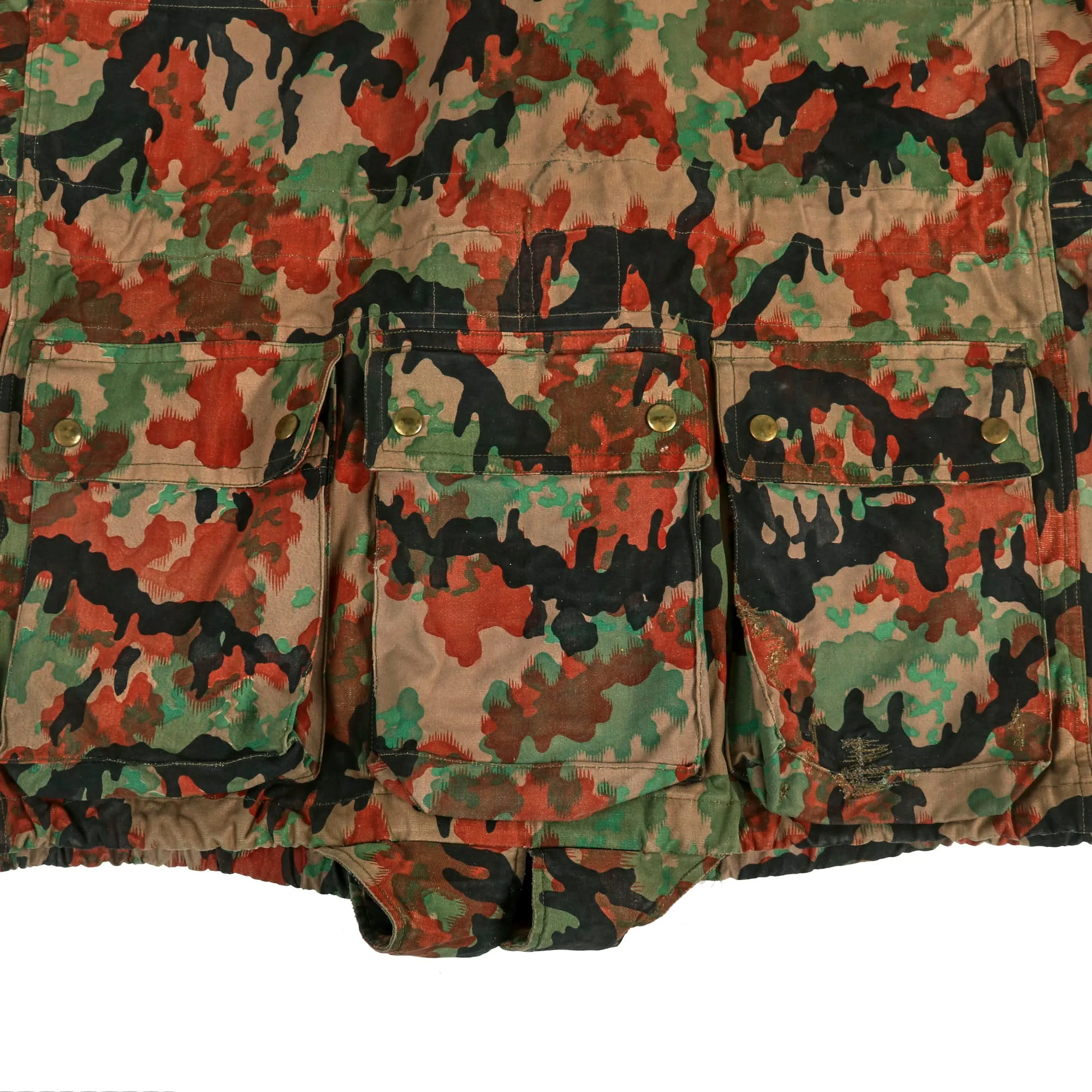 Original Belgian Early Cold War Era 1950s Experimental Leibermuster Camouflage Jacket - WWII German Designed Camouflage