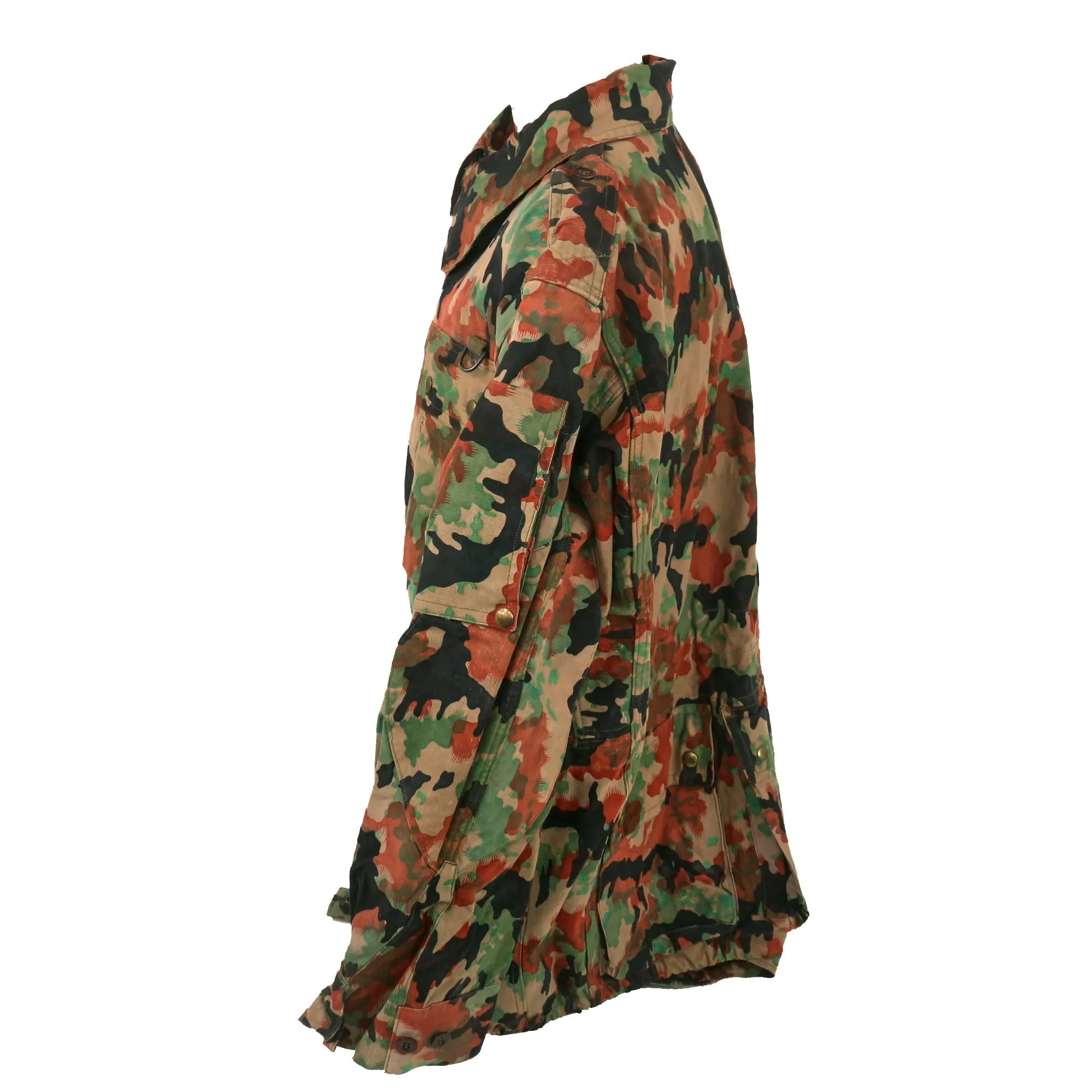 Original Belgian Early Cold War Era 1950s Experimental Leibermuster Camouflage Jacket - WWII German Designed Camouflage