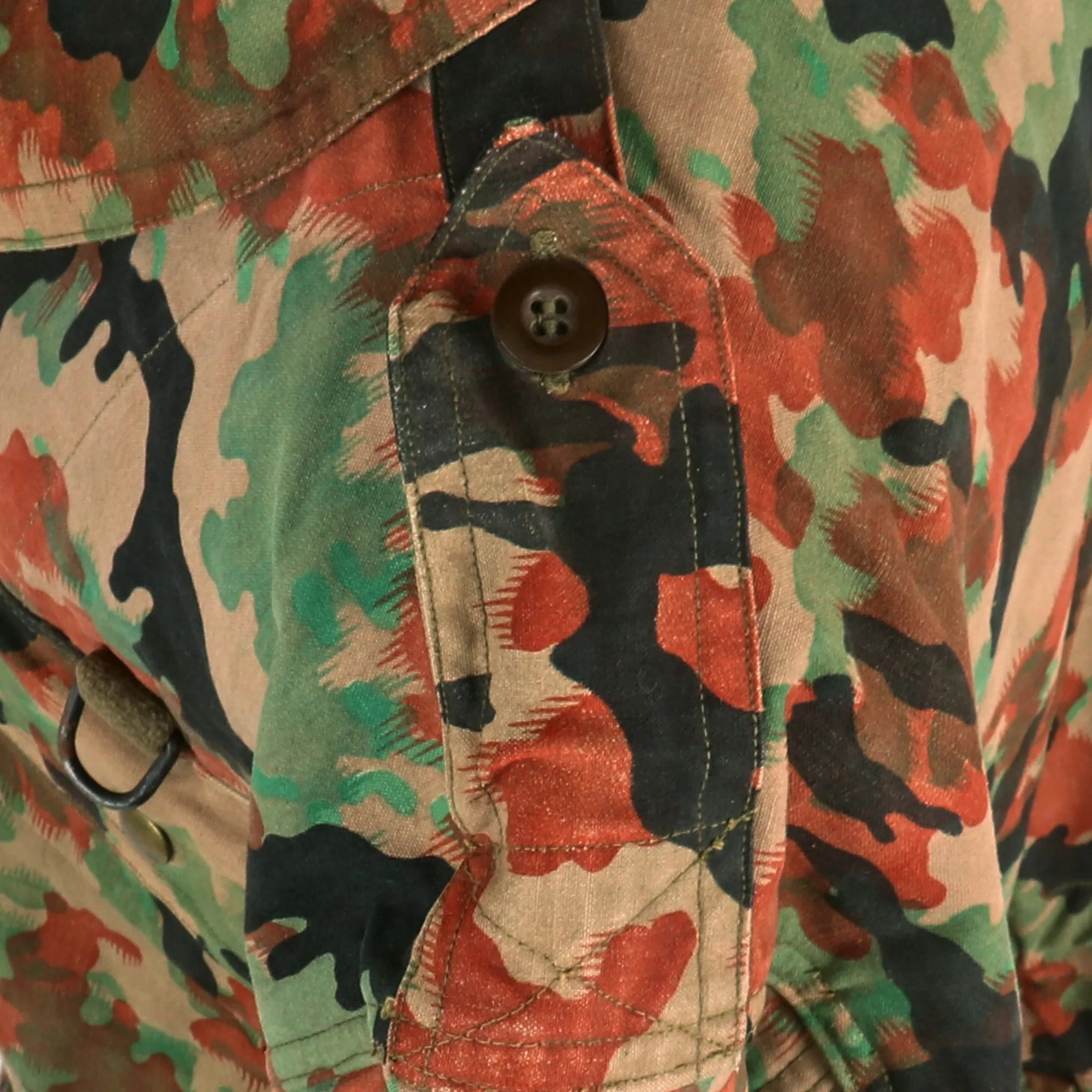 Original Belgian Early Cold War Era 1950s Experimental Leibermuster Camouflage Jacket - WWII German Designed Camouflage