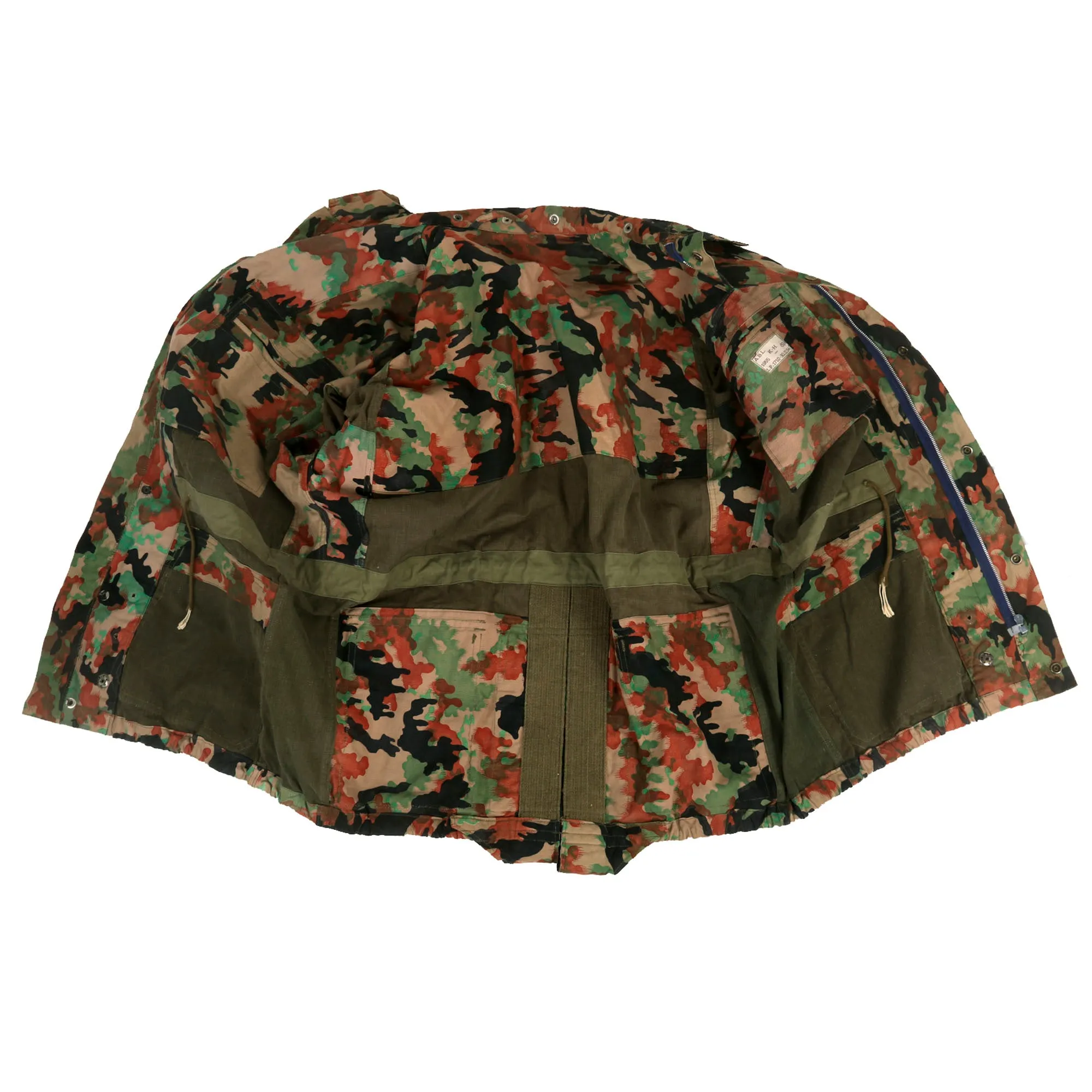 Original Belgian Early Cold War Era 1950s Experimental Leibermuster Camouflage Jacket - WWII German Designed Camouflage