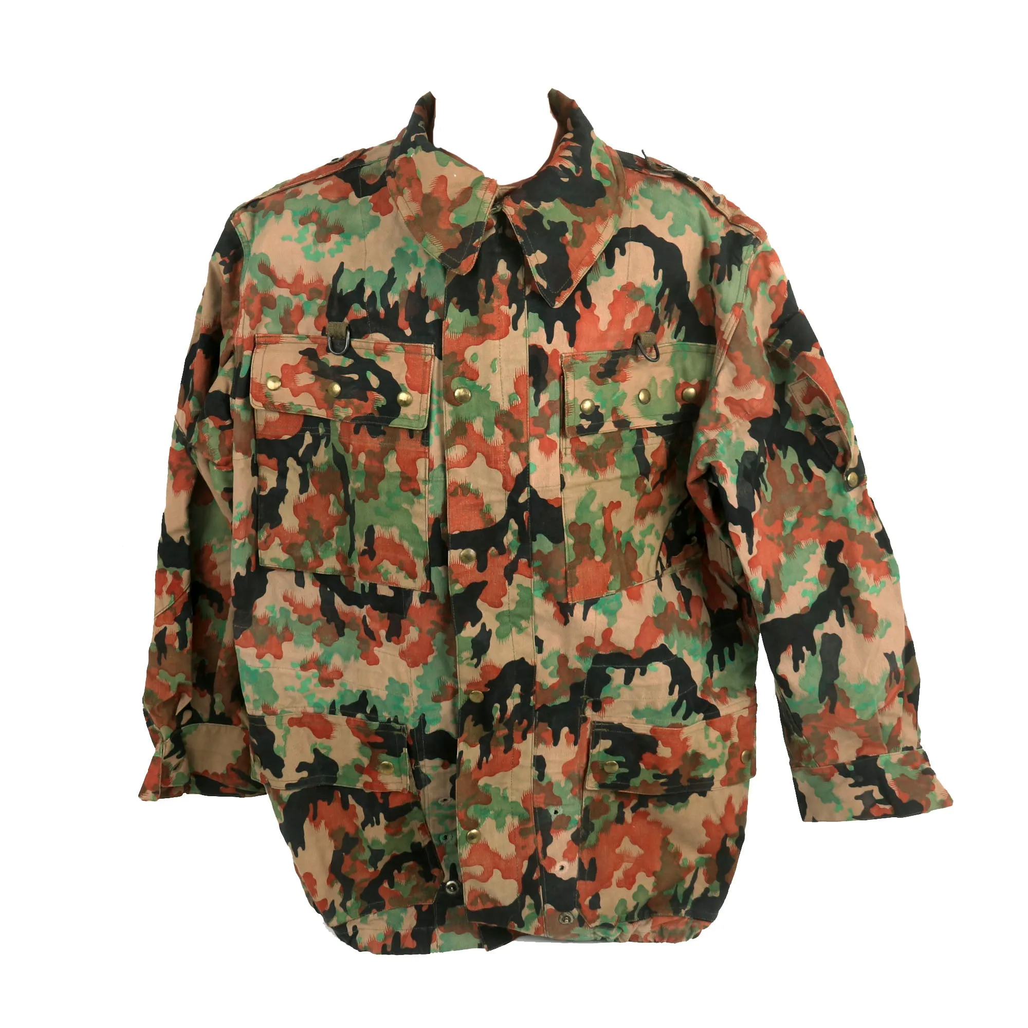 Original Belgian Early Cold War Era 1950s Experimental Leibermuster Camouflage Jacket - WWII German Designed Camouflage