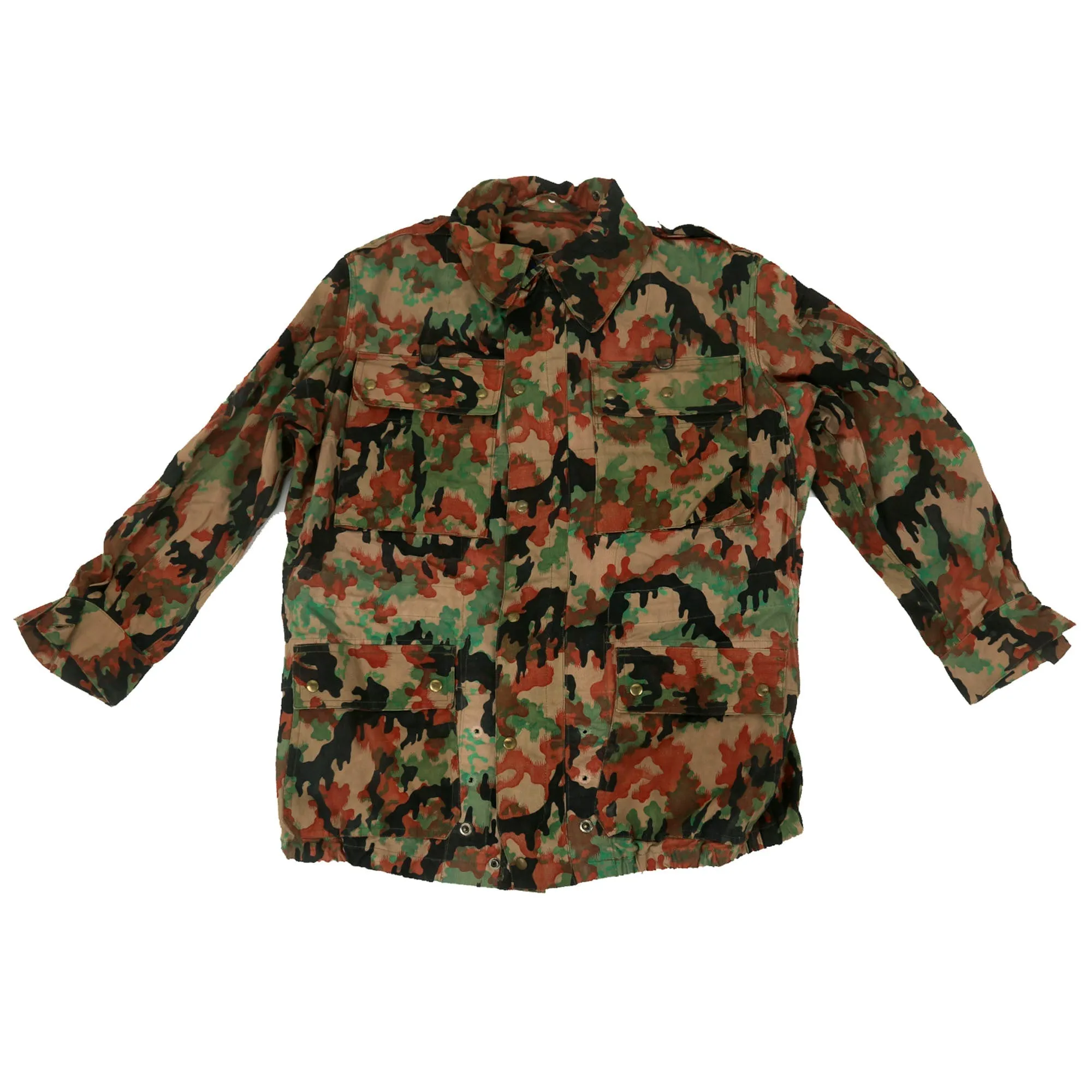 Original Belgian Early Cold War Era 1950s Experimental Leibermuster Camouflage Jacket - WWII German Designed Camouflage