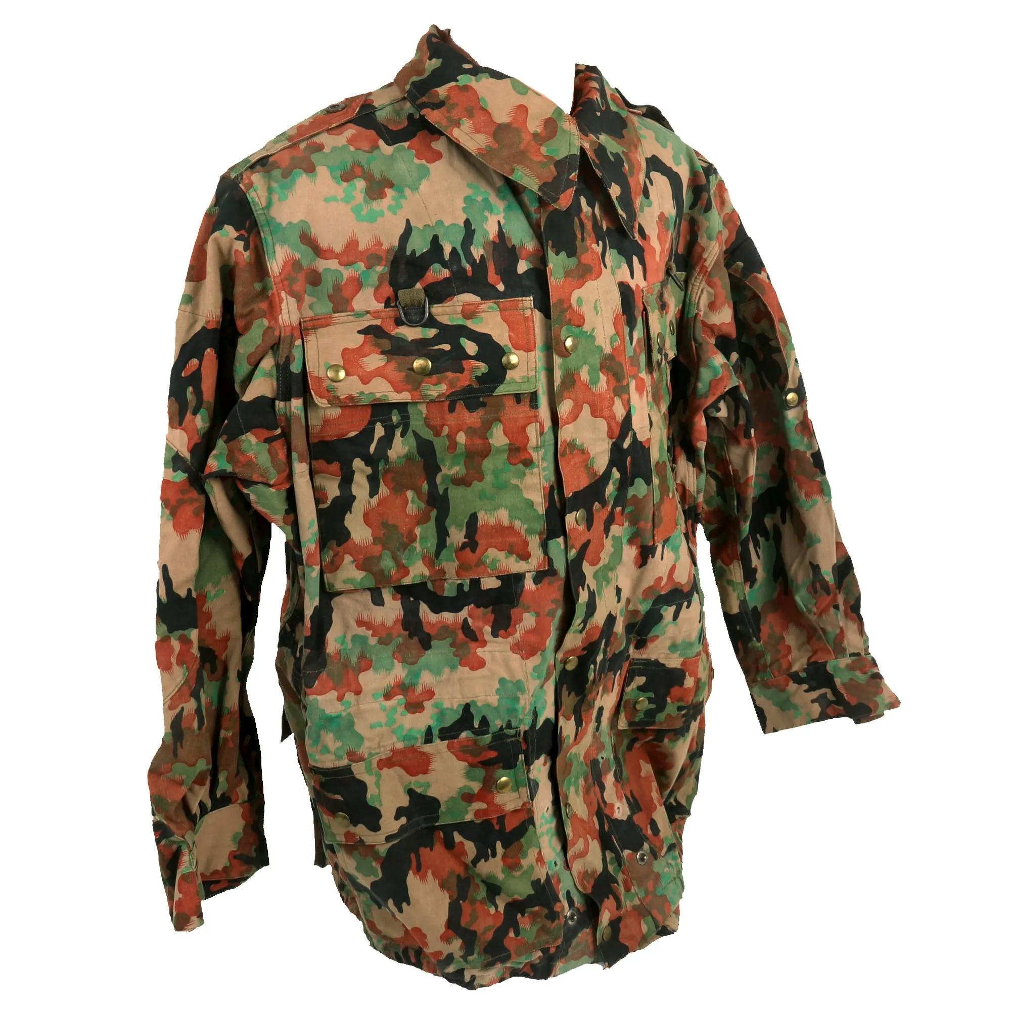 Original Belgian Early Cold War Era 1950s Experimental Leibermuster Camouflage Jacket - WWII German Designed Camouflage