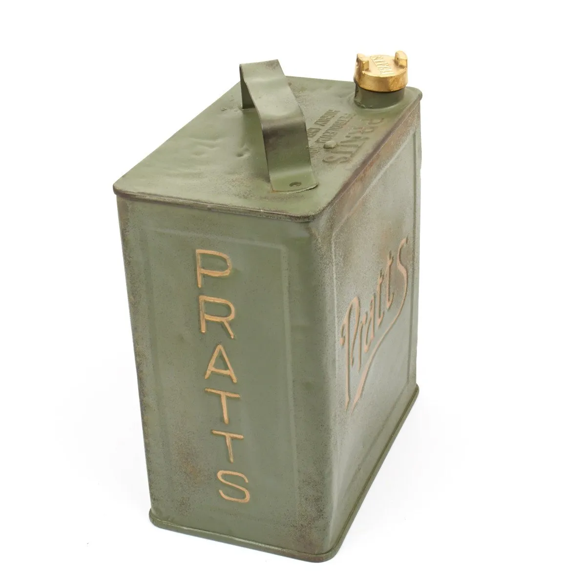 Original British Pre-WWII 1930 Dated Vickers Machine Gun Water Can by Pratt - Petrol 2 Gallons