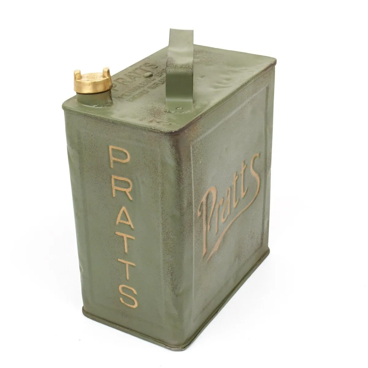 Original British Pre-WWII 1930 Dated Vickers Machine Gun Water Can by Pratt - Petrol 2 Gallons