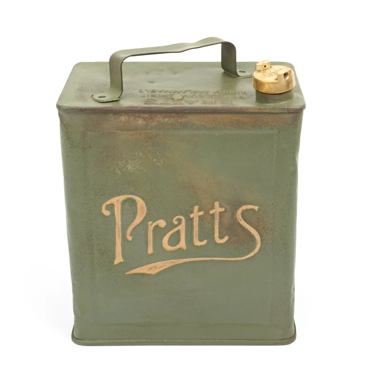 Original British Pre-WWII 1930 Dated Vickers Machine Gun Water Can by Pratt - Petrol 2 Gallons