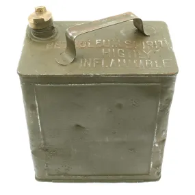 Original British WWI June 1917 Dated Vickers Machine Gun Water Can - Petrol 2 Gallons