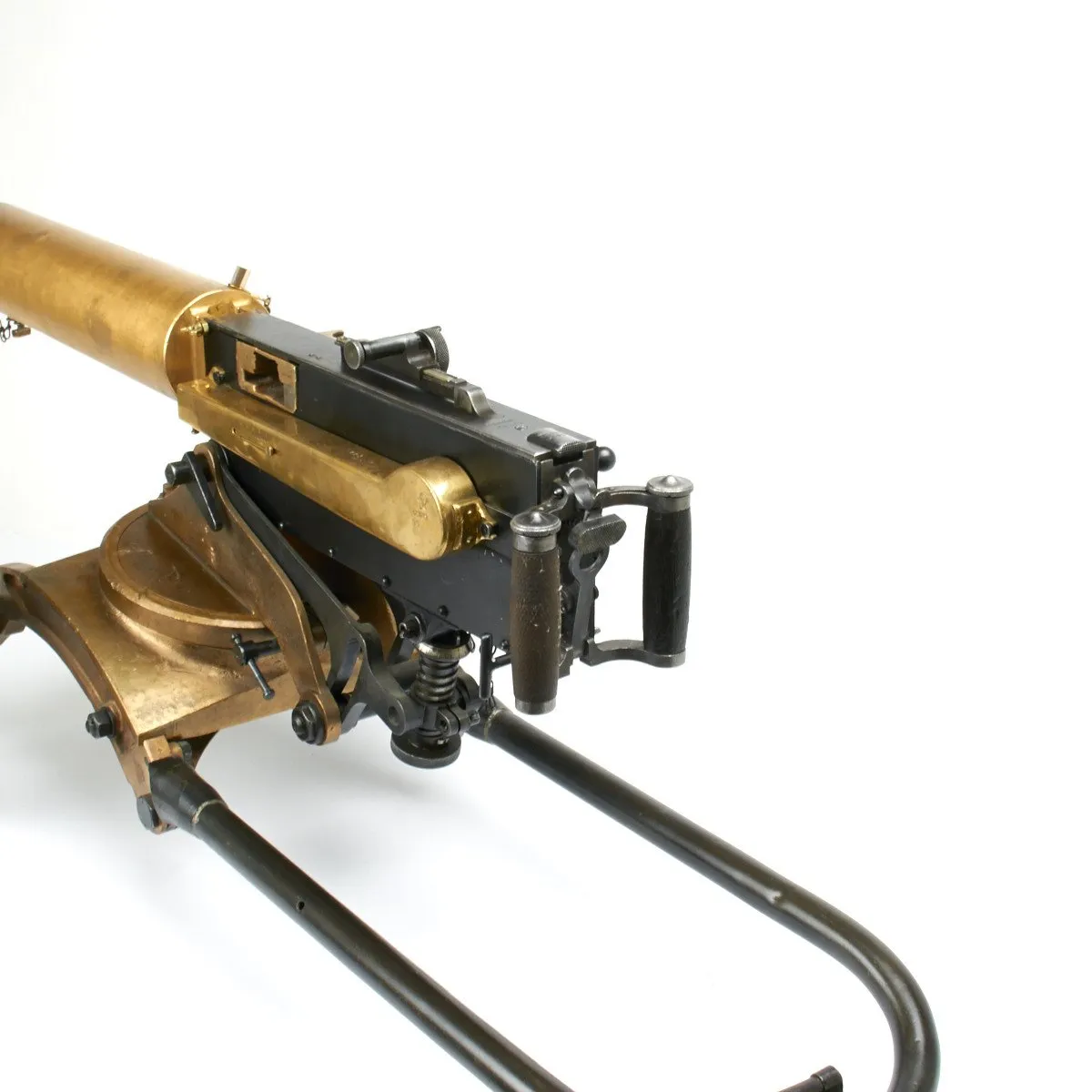 Original Imperial Russian M1910 Brass Maxim Display machinegun with Original Brass Sokolov Mount