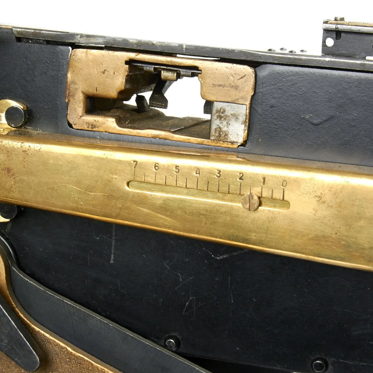 Original Imperial Russian M1910 Brass Maxim Display machinegun with Original Brass Sokolov Mount