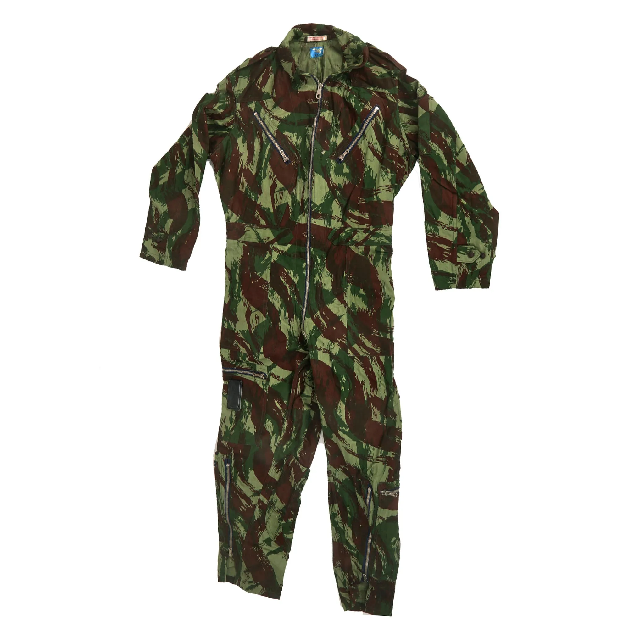 Original Portuguese Colonial War Era Unissued Lizard (TAP47) Pattern Camouflage Flight Suit