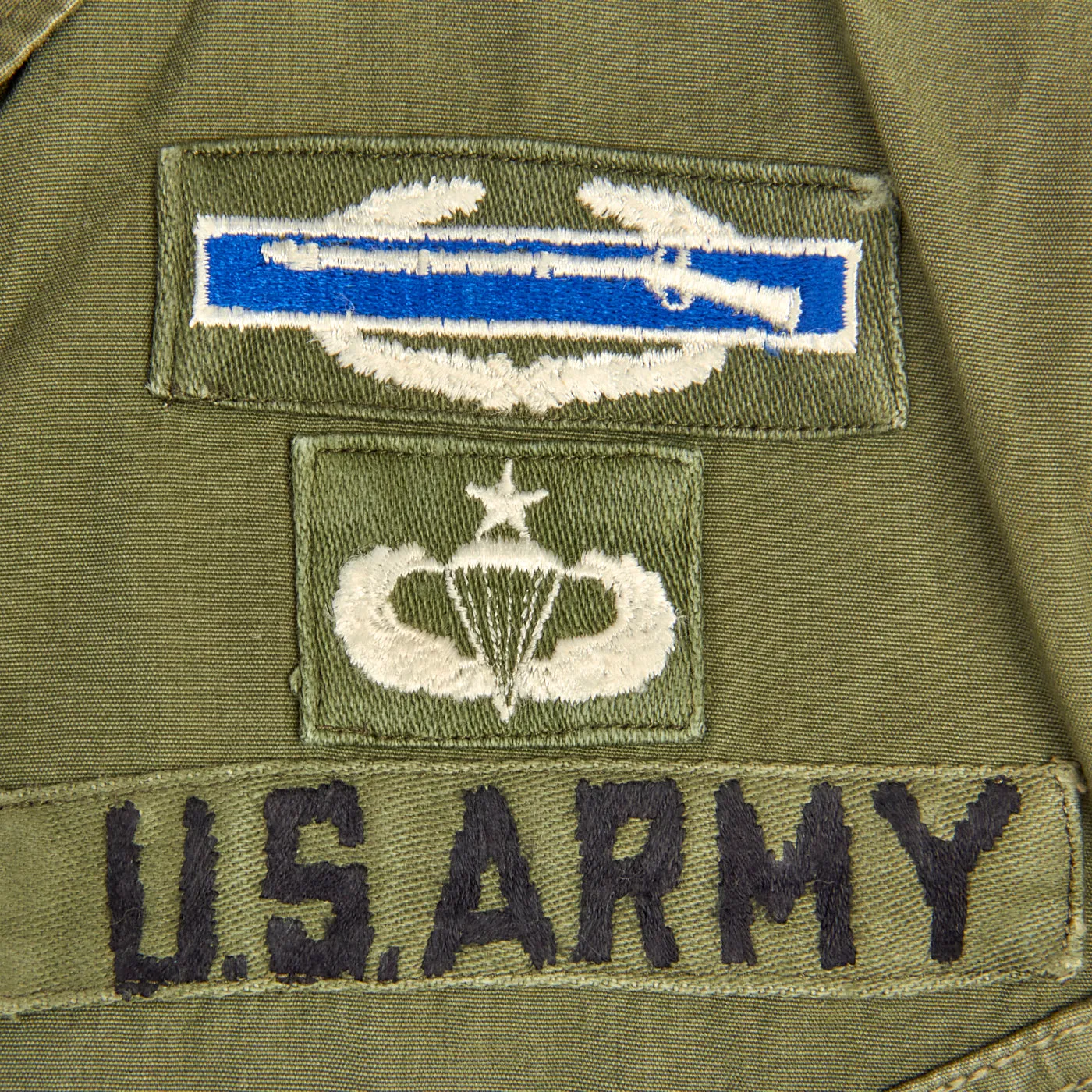 Original U.S. Vietnam War 3rd Special Forces Group Green Beret and Jungle Jacket Attributed to SFC Robert Coffin - Rare Morry Luxenberg Beret