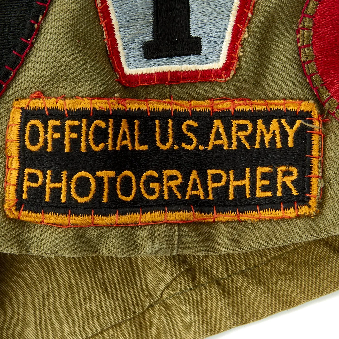 Original U.S. WWII Patched Army Photographer M1943 Field Jacket