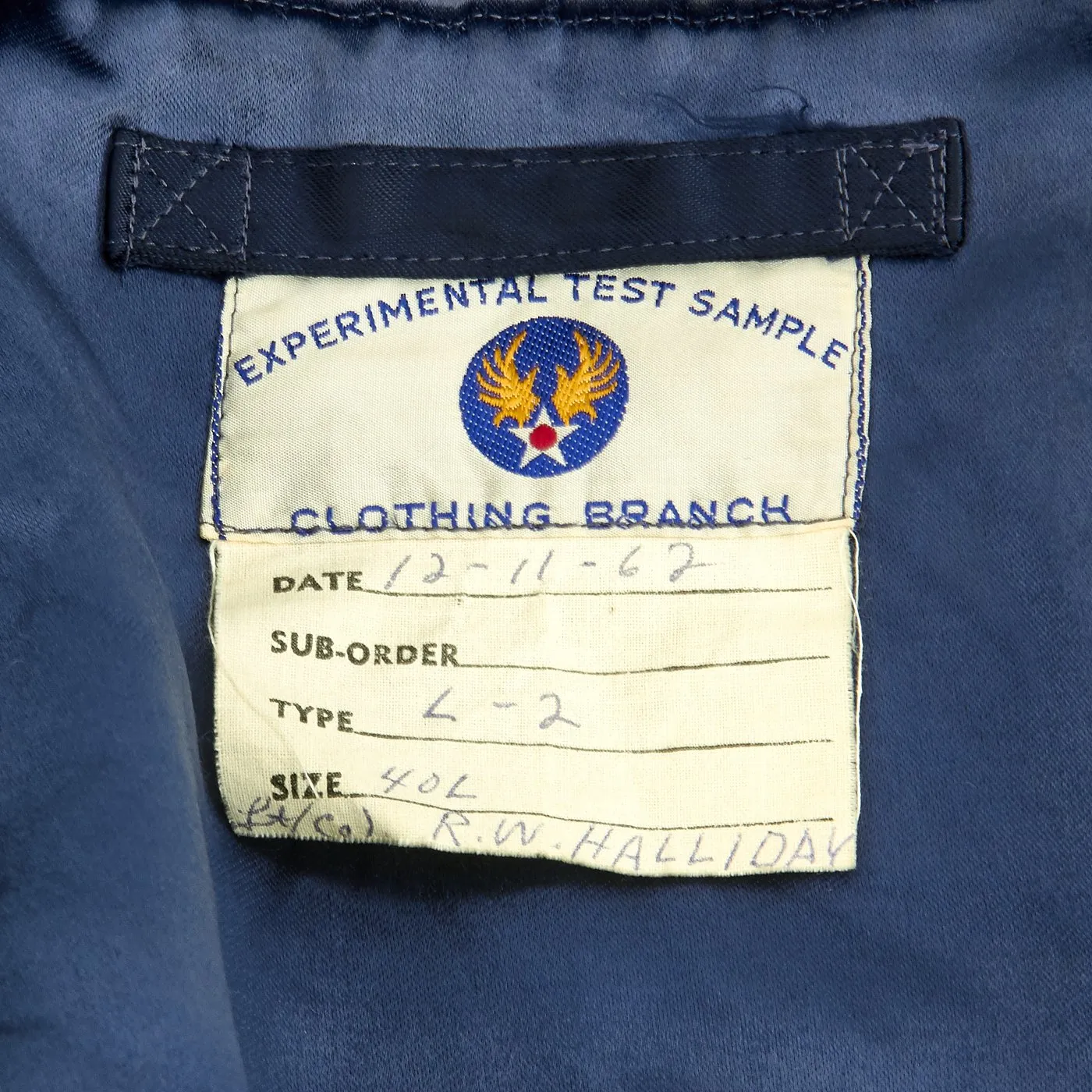 Original USAF Cold War 1960s Named Experimental Test Sample L-2 Flight Jacket and Flying Uniform