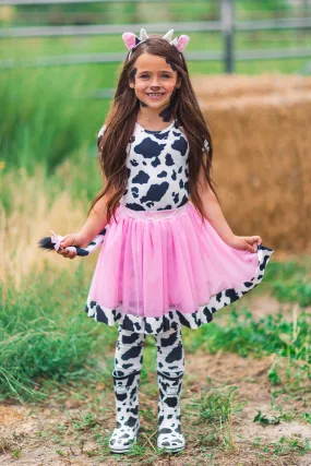 Pink Cow Costume - 5 Piece Set