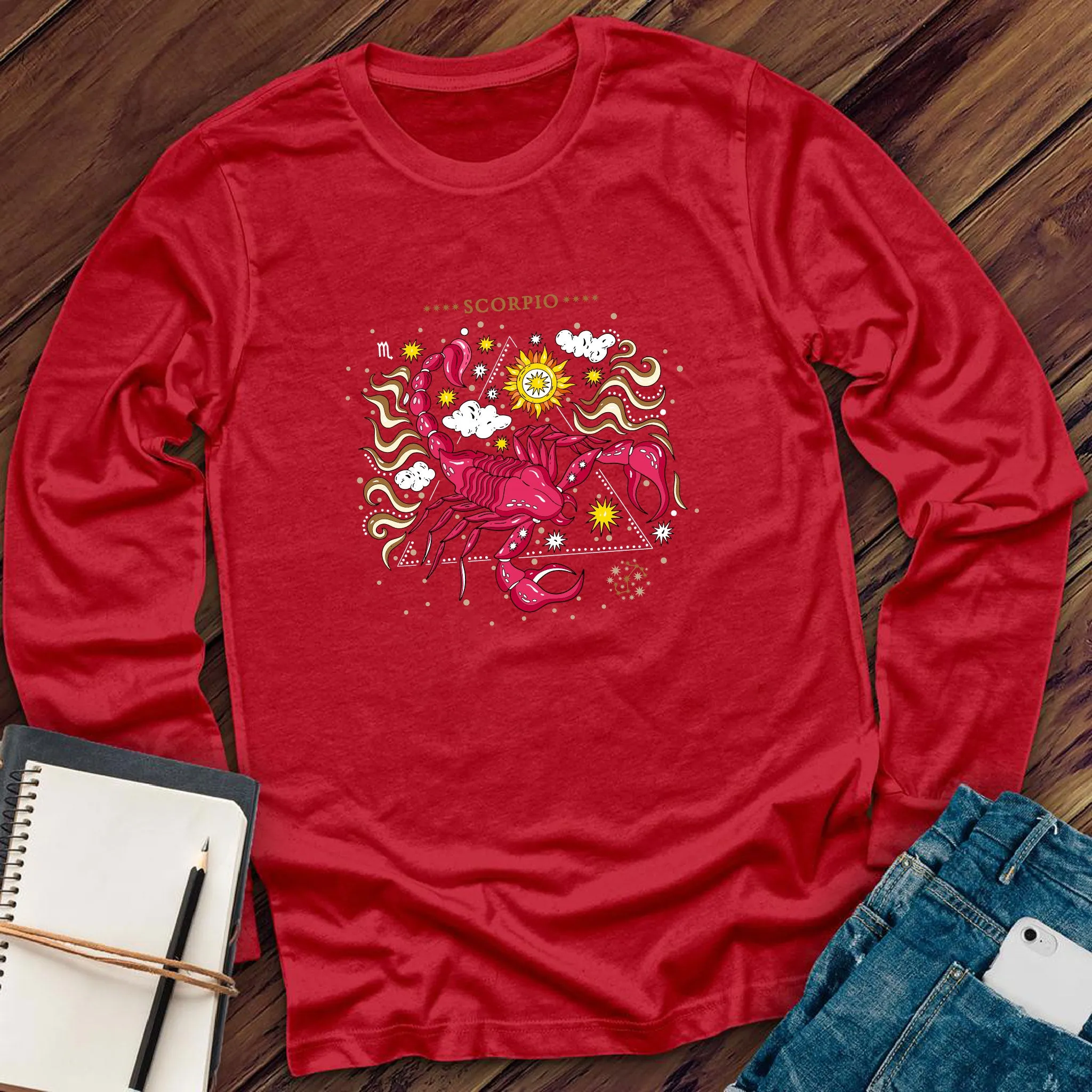 Pink Scorpio Long Sleeve