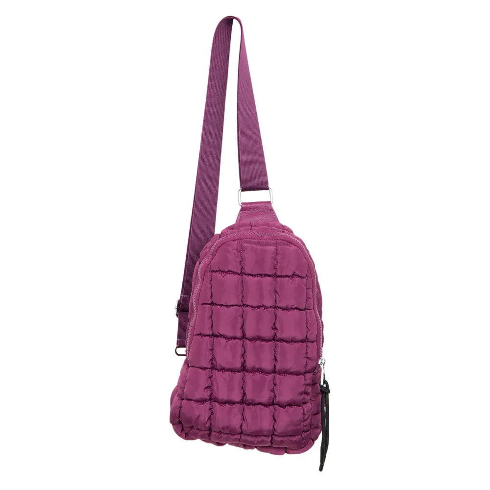 Plum Women's Wholesale Quilted Sling Bag