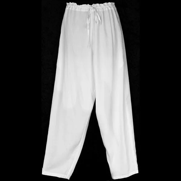 Premium White Drawstring Pants