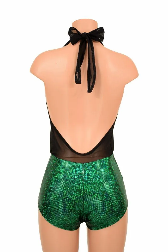 "Josie" Romper in Green Kaleidoscope