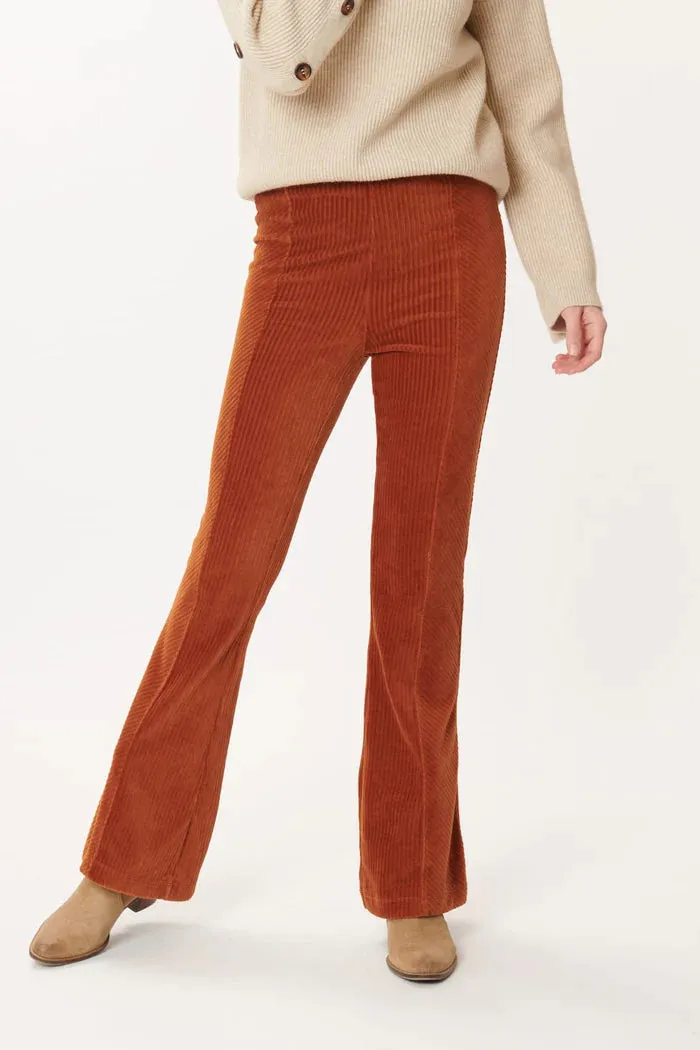 Ragtime Corduroy Flare - Rust