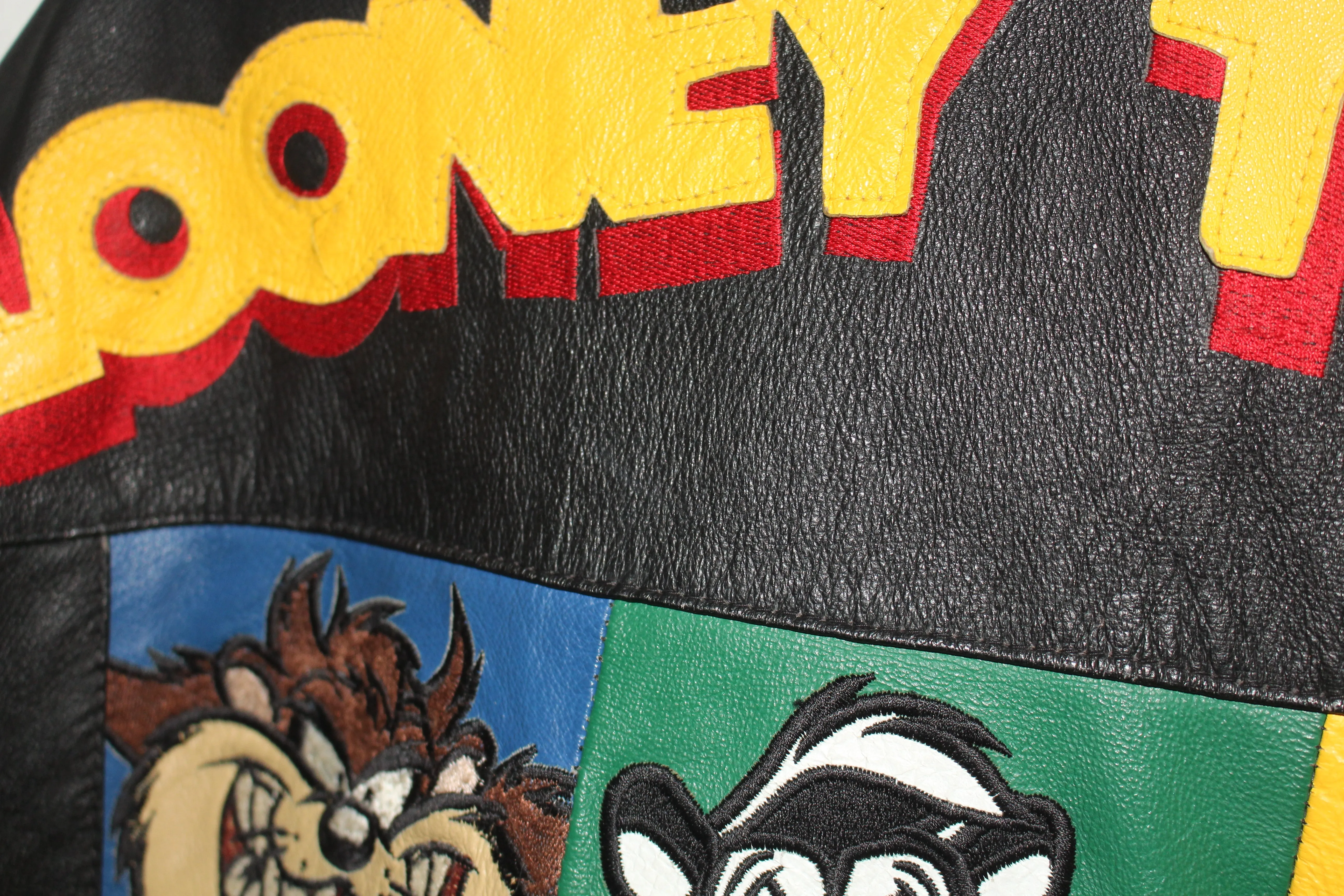 Rare Looney Tunes Original Leather Jacket (L)