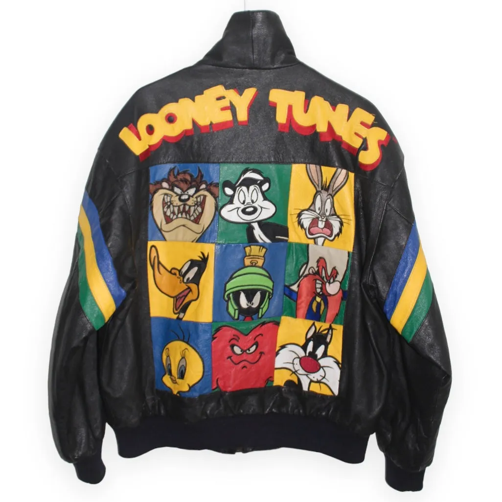 Rare Looney Tunes Original Leather Jacket (L)