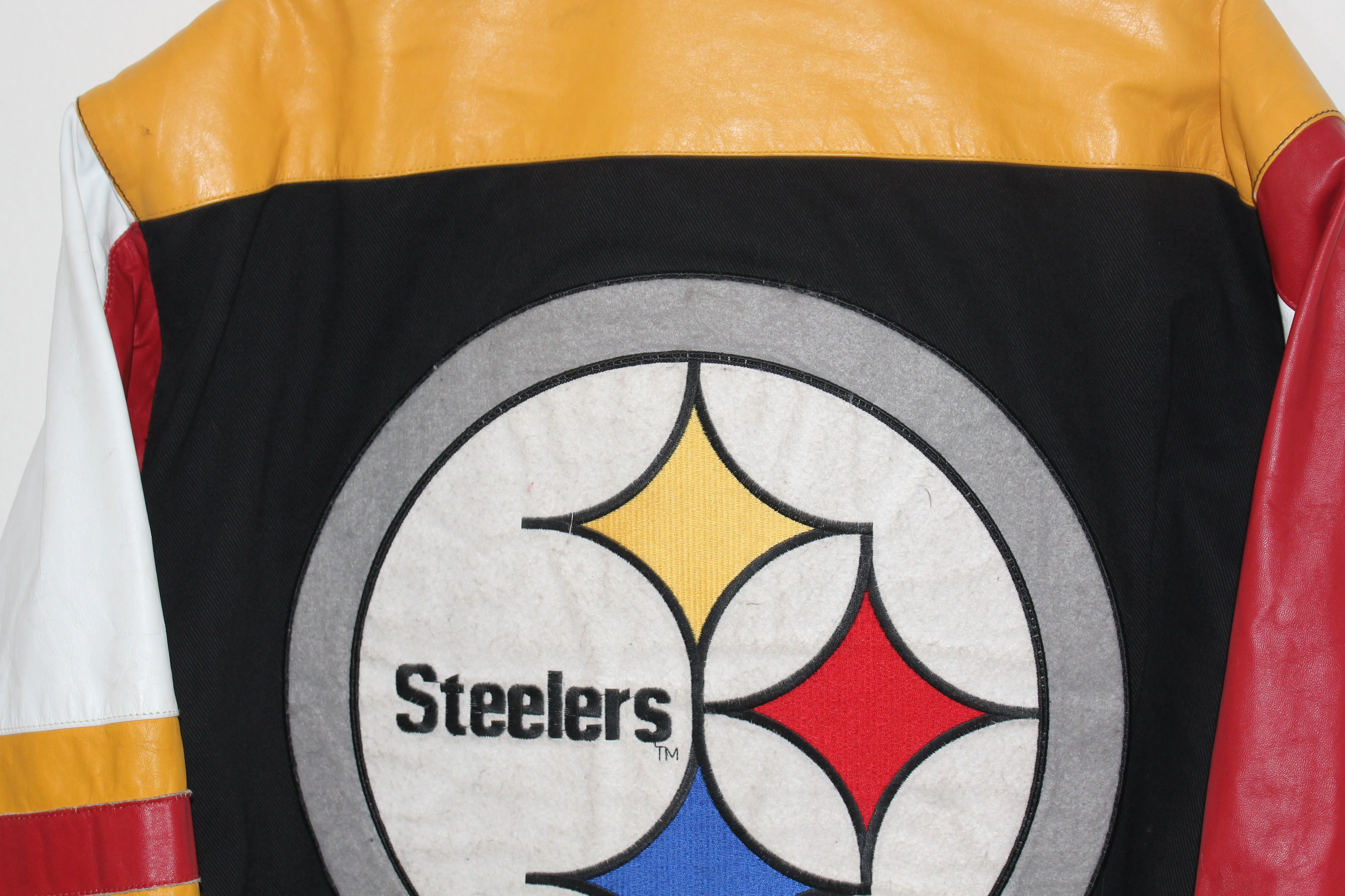 Rare Pittsburgh Steelers Jeff Hamilton Leather Jacket (M)