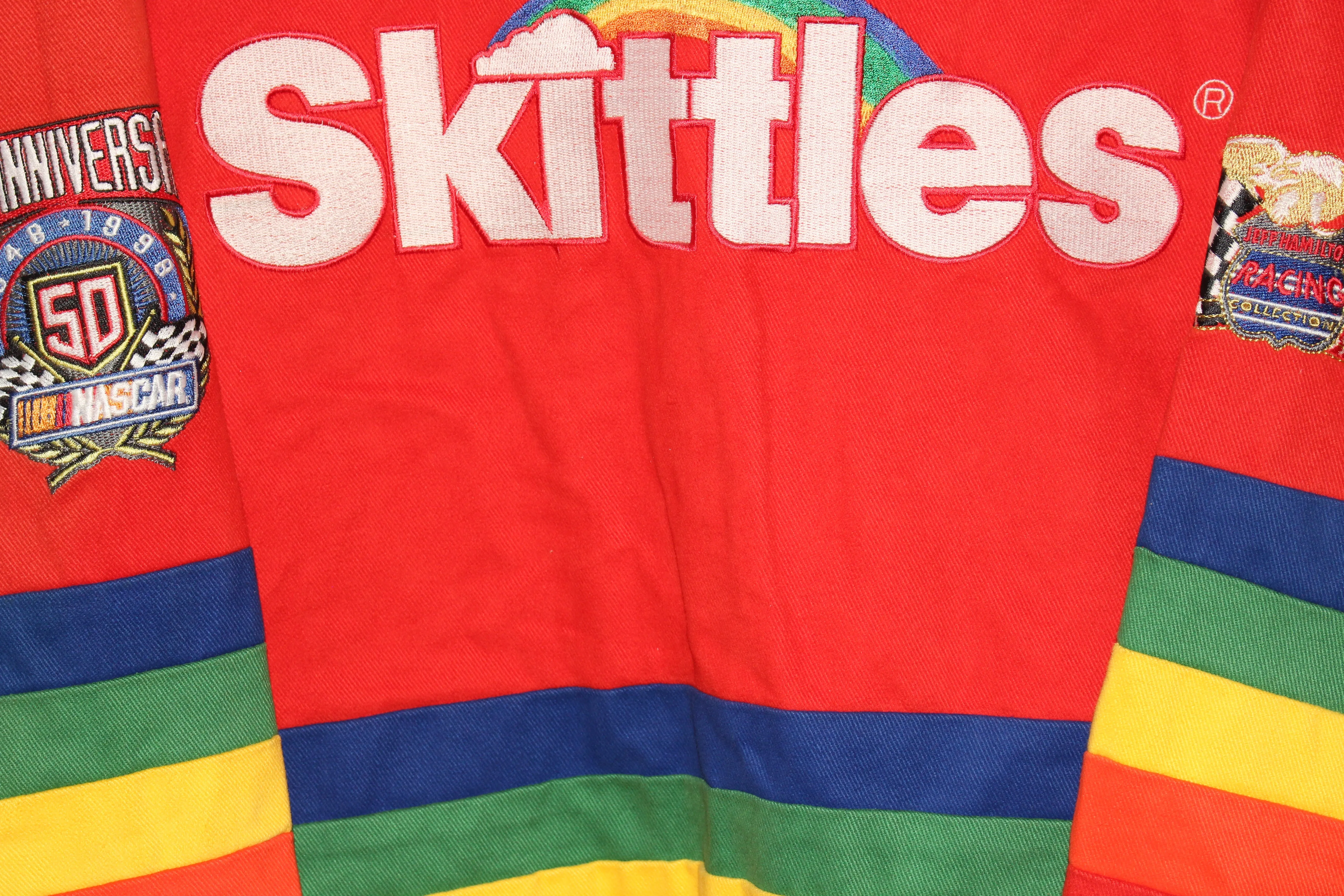 Rare Skittles Racing NASCAR Jeff Hamilton Jacket (L)